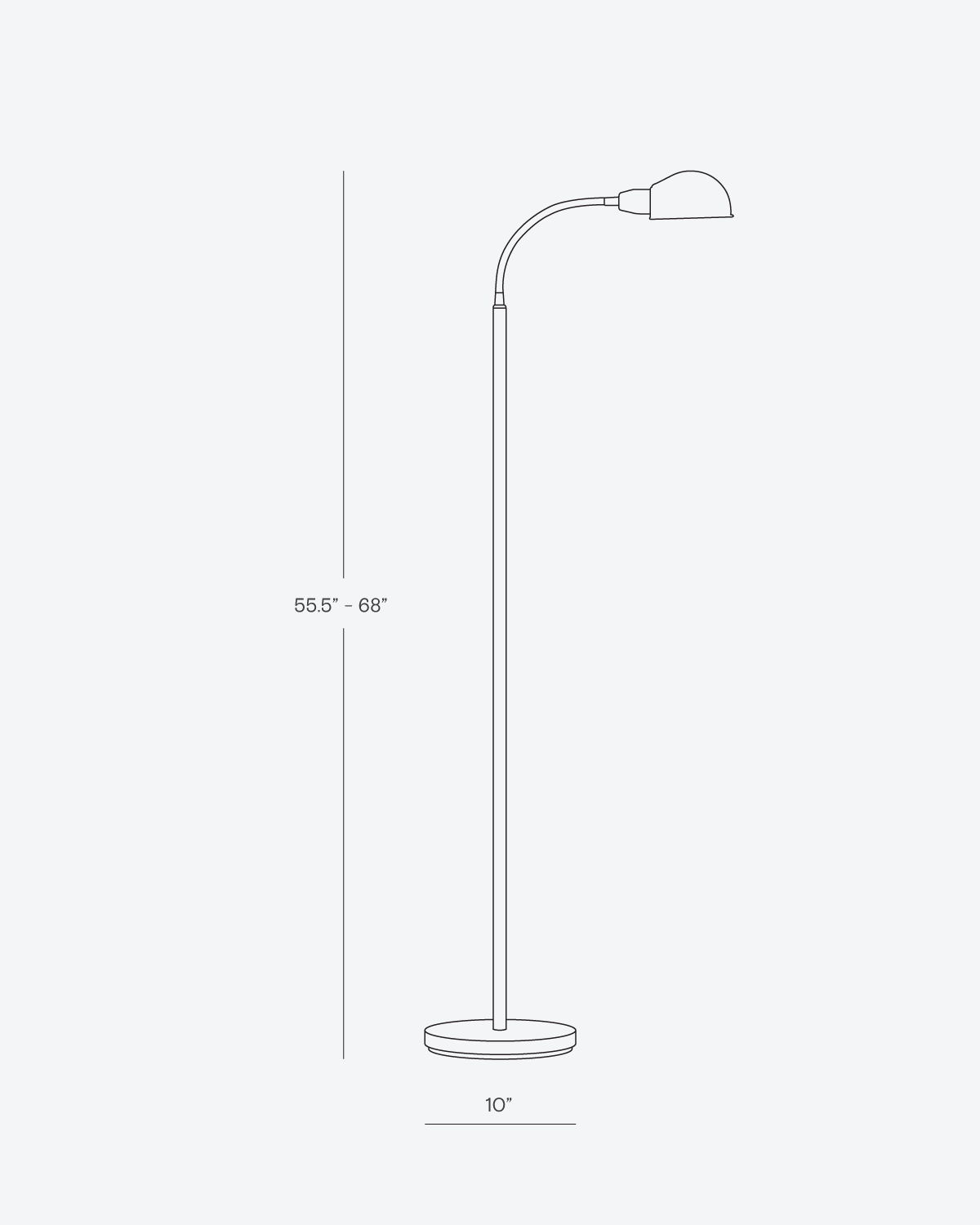 Regent Apothecary Floor Lamp | Adjustable Reading Floor Lamp | Coastal Library Collection | Bay & Bridle
