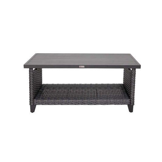 The Lassen Wicker Rattan Outdoor Coffee Table