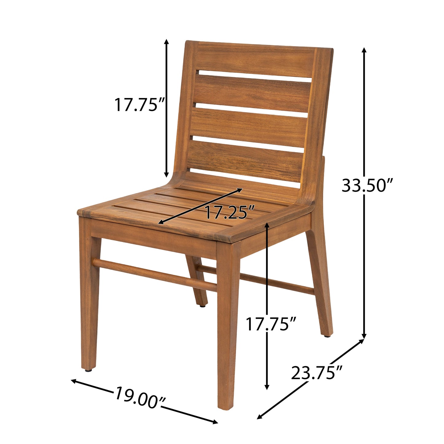 The Fairhaven Slatted Acacia Outdoor Dining Set — 7-Piece