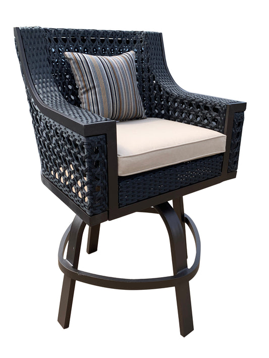 Monterey All-Weather Swivel Bar Chair with Cushion