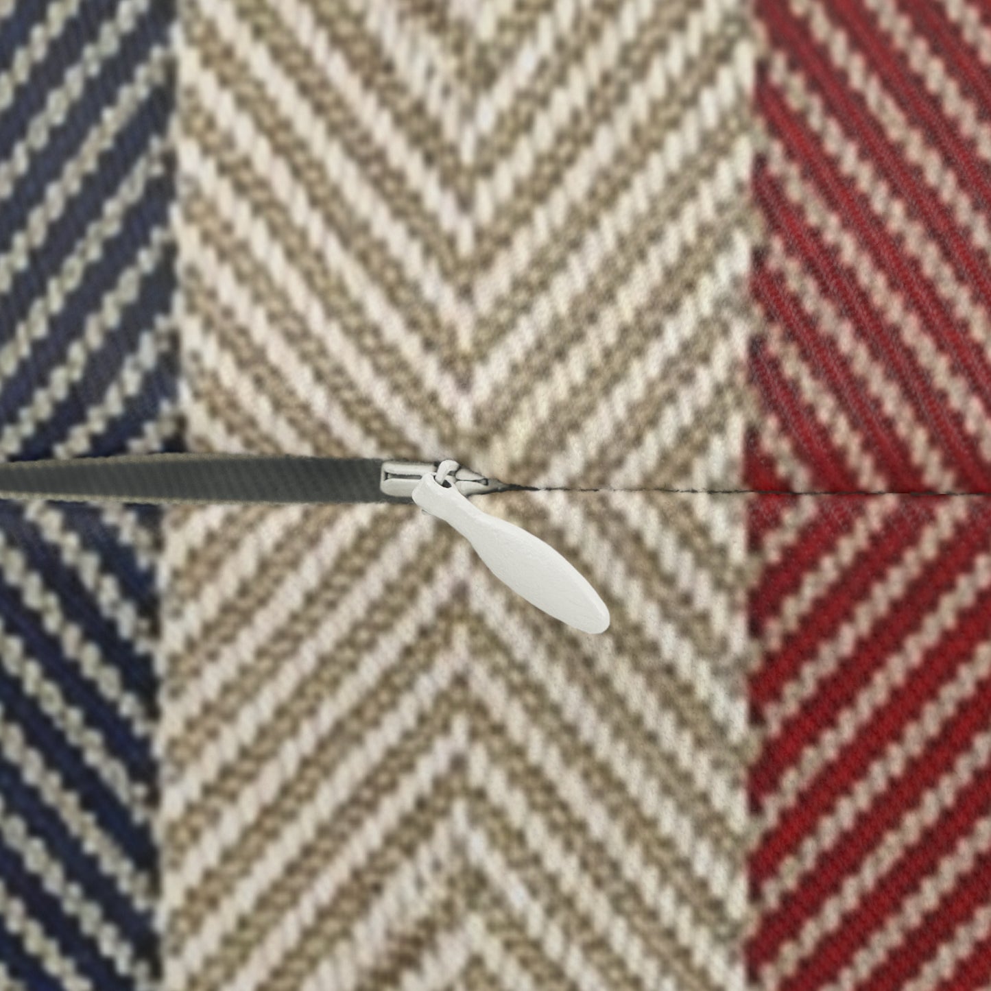 Americana Cabana Stripe Lumbar Pillow — A tailored accent pillow featuring vintage-inspired cabana stripes in weathered Americana tones.