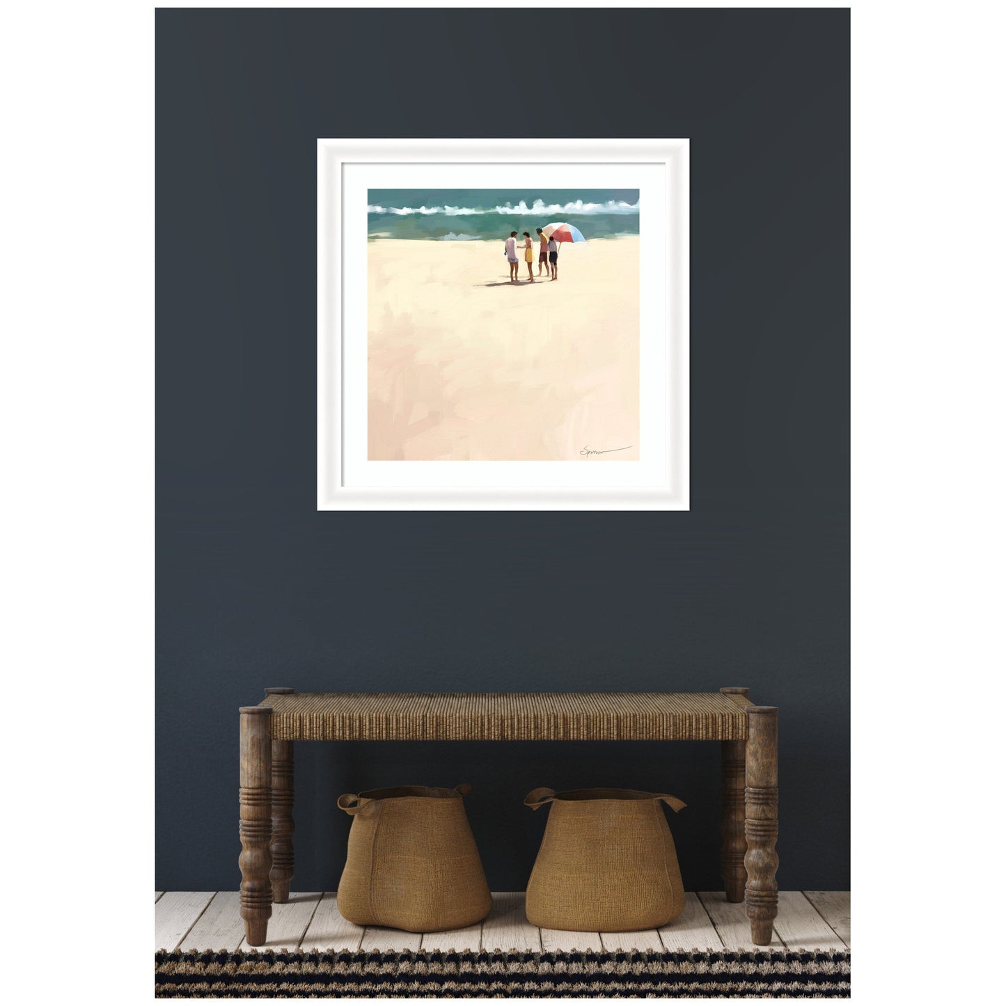 Afternoon Meet Up by Mary Sparrow Framed Wall Art Print