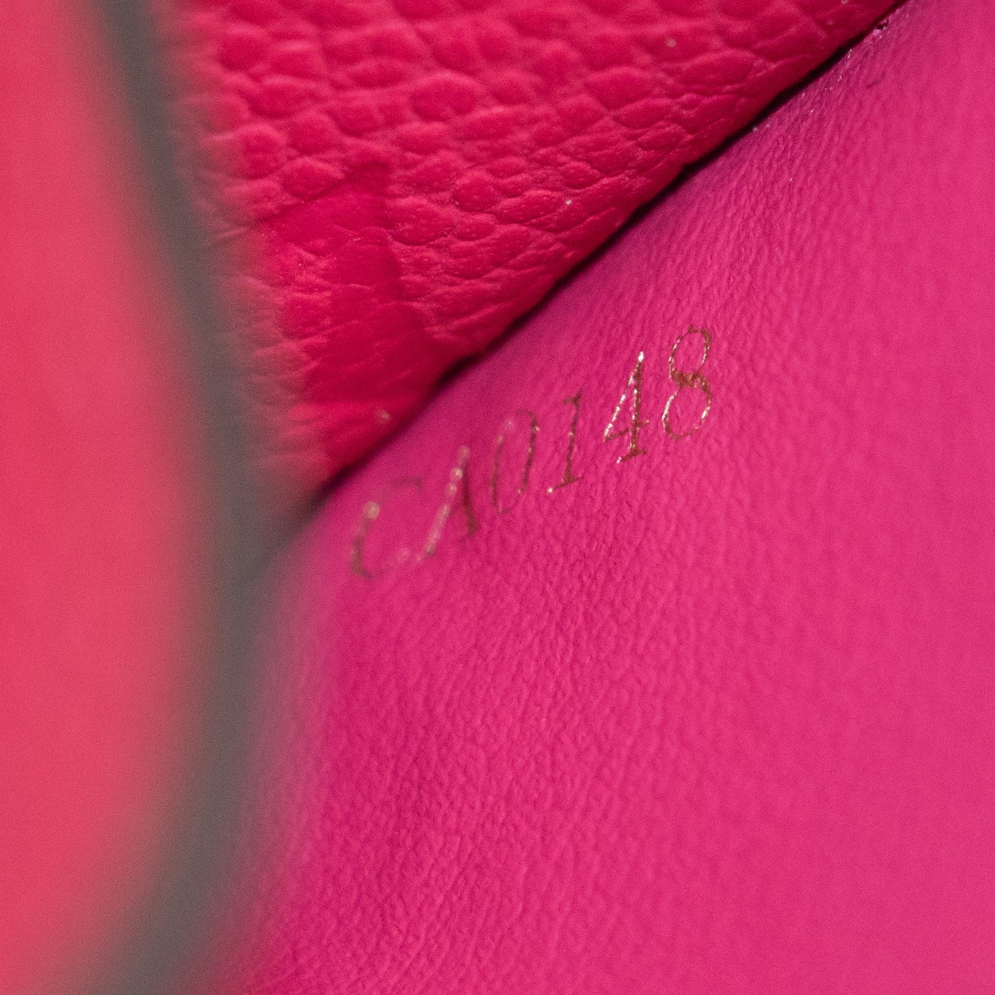 Louis Vuitton Fuschia Pink Monogram Empreinte Portefeuille Wallet #1956