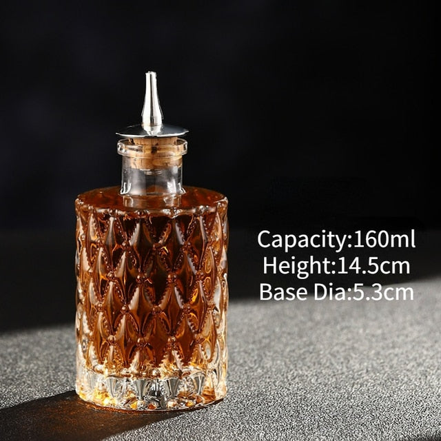 Evoska Cocktail Bitters Bottle Vintage Glass
