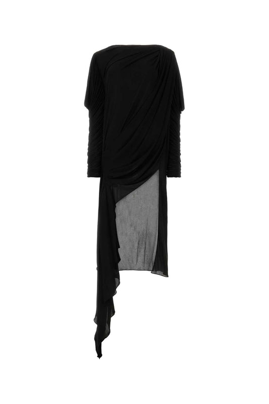 Gucci Black Viscose Crepe Dress