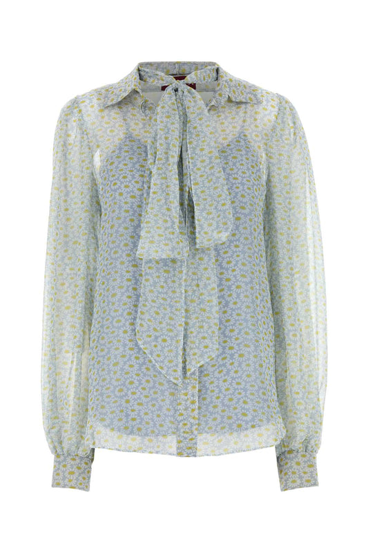 Gucci Printed Silk-Blend Chiffon Shirt