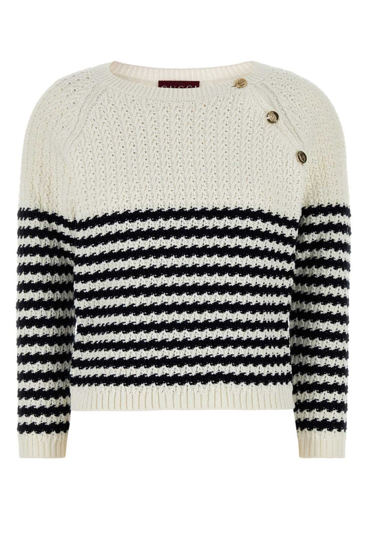 Gucci Embroidered Cotton Knit Sweater