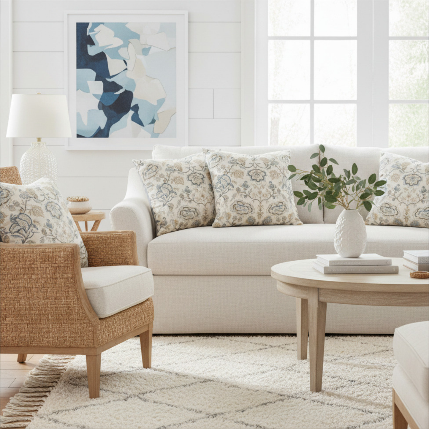 Timeless Coastal Equestrian Damask Pillow Cover