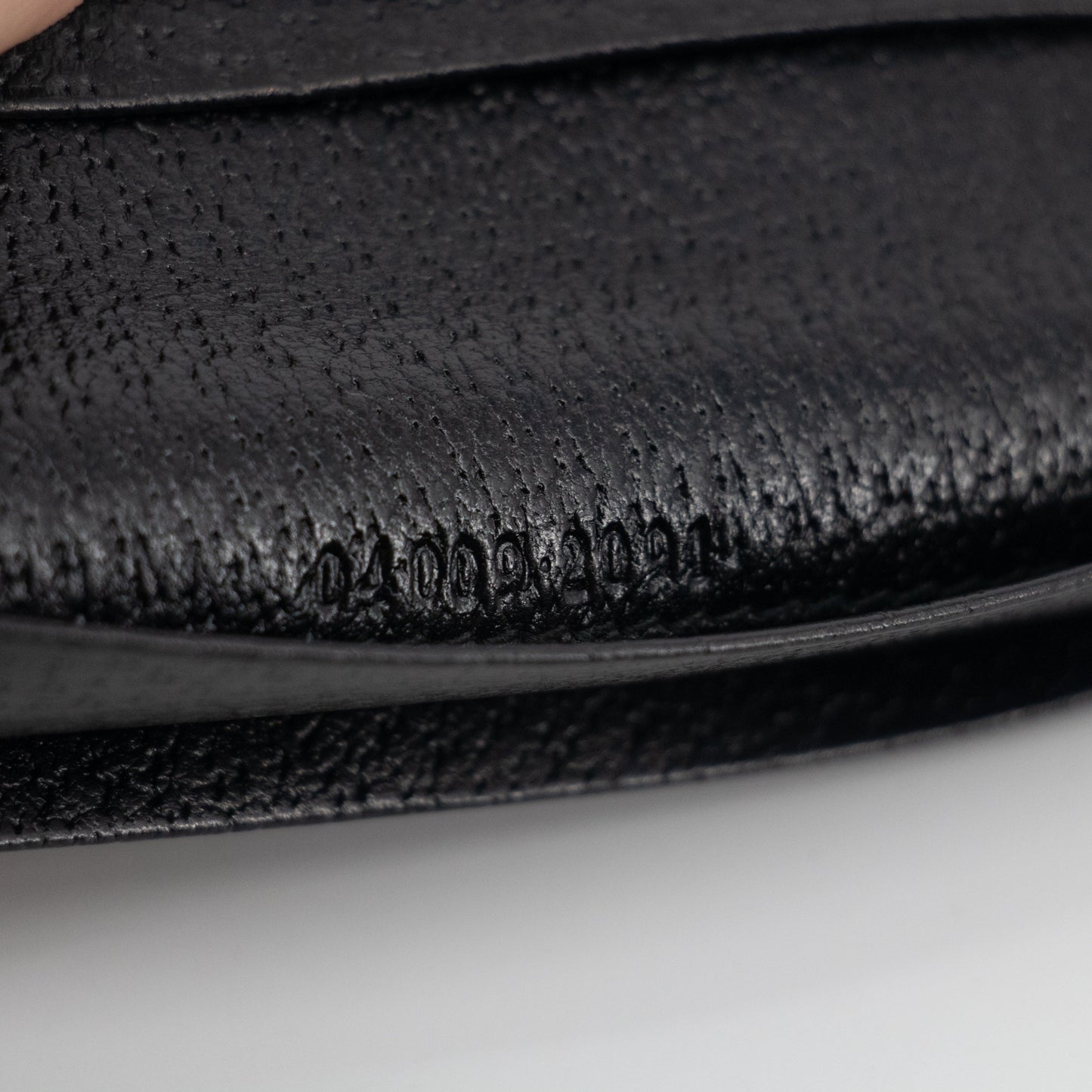 Gucci Black GG Canvas x Leather Card Case #2046
