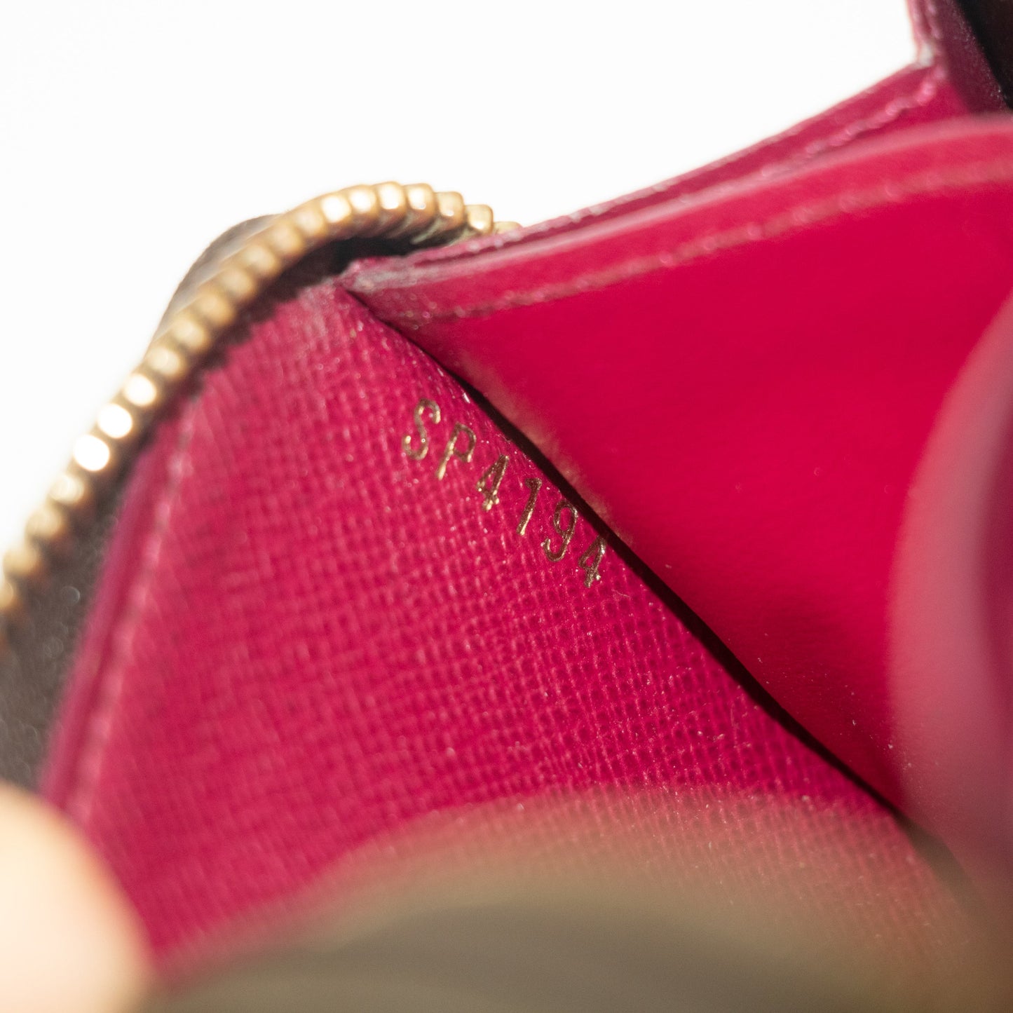 Louis Vuitton Monogram Canvas Clemence Wallet w/ Fuchsia Interior #2184