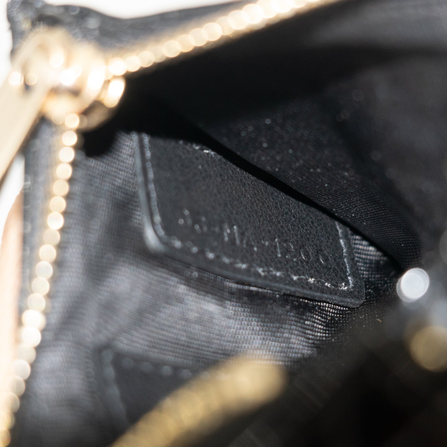 Christian Dior Black Cannage Patent Leather Coin Case #2274
