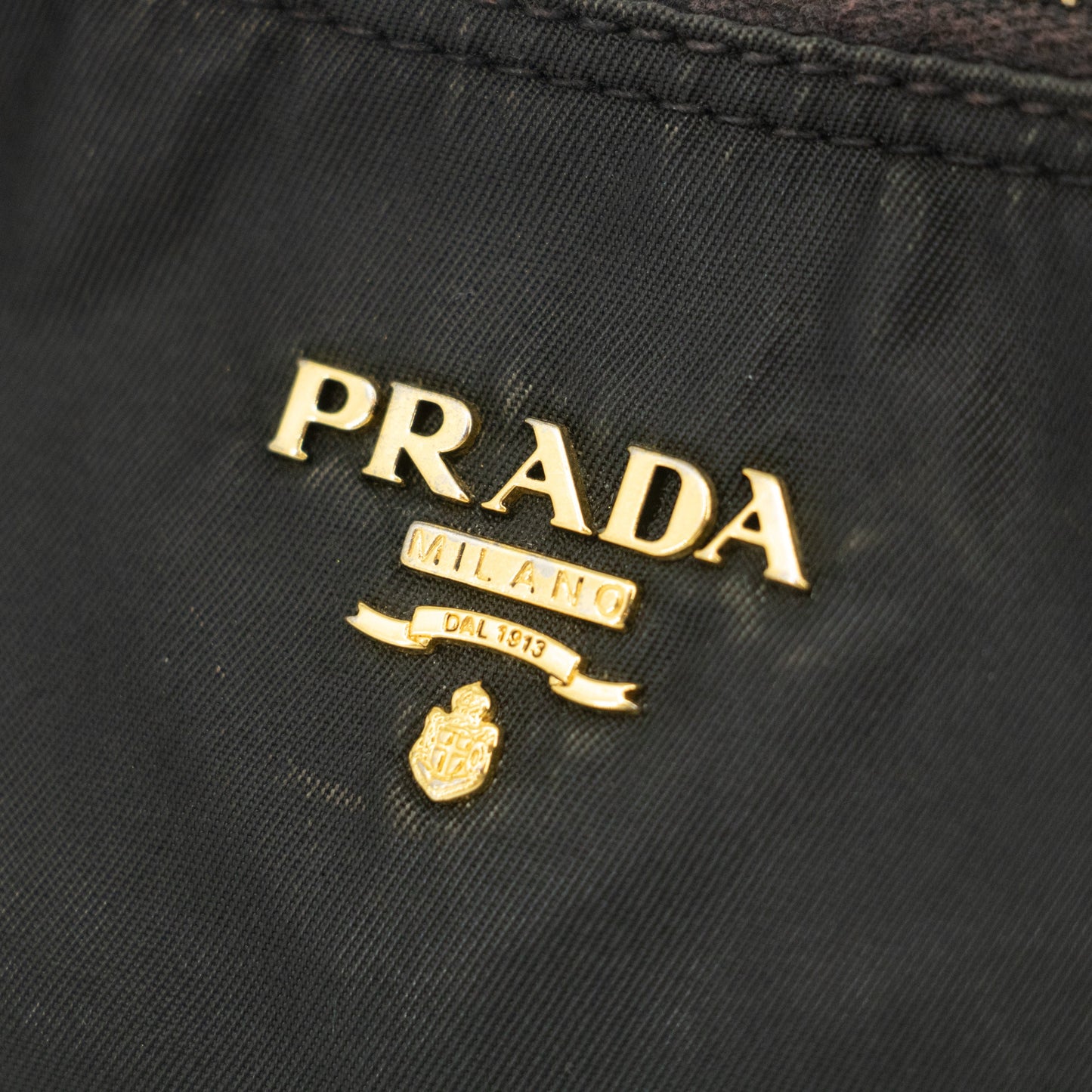 Prada Black Nylon Tessuto Pochette Bag #2308