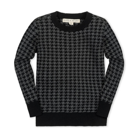 Organic Cotton Intarsia Crew Neck Sweater - Baby
