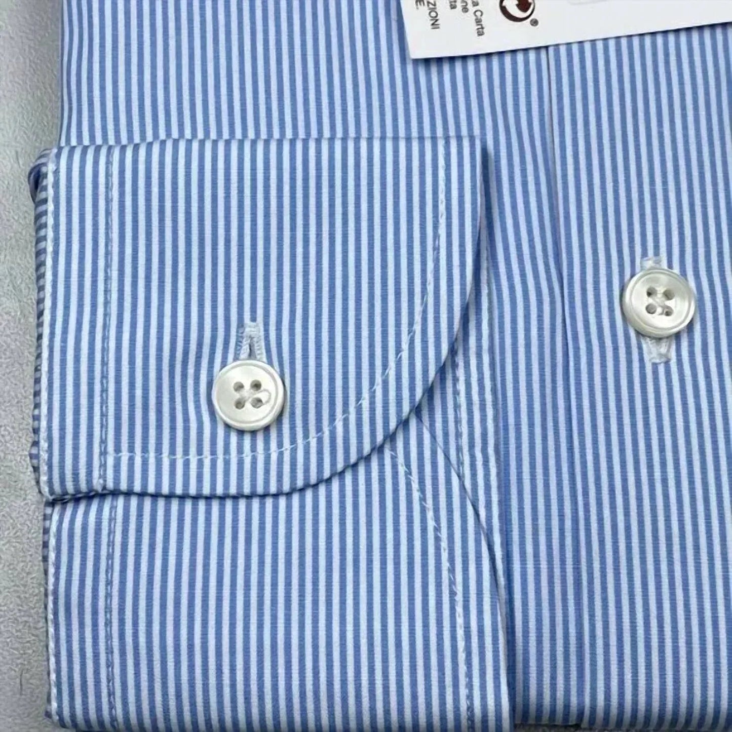 Men's Striped Cotton Button-down Shirt