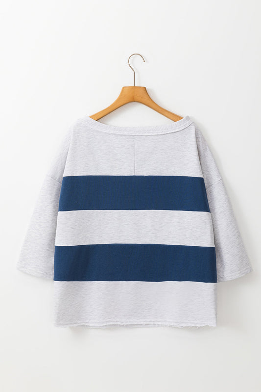 Melissa Sleeve Raw Seamed Sweatshirt