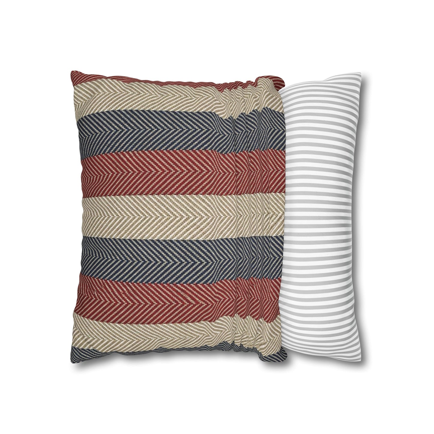 Americana Cabana Stripe Pillow Cover — Designed to bring effortless East Coast charm to beds, sofas, and sunrooms alike.