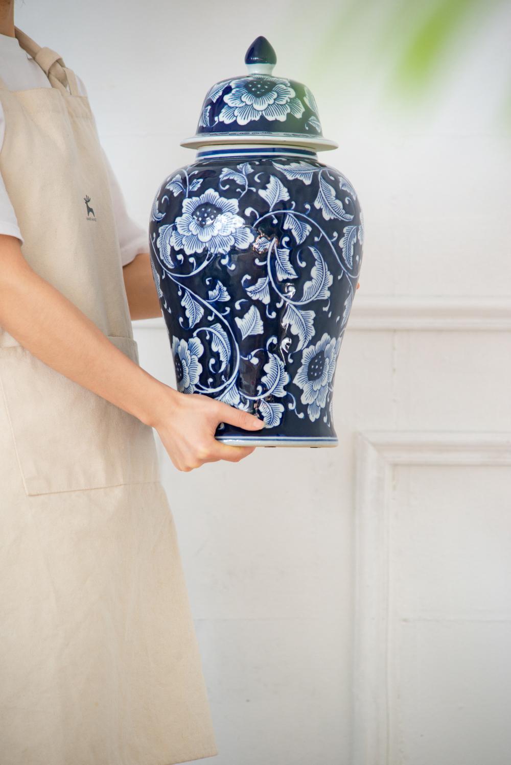 The Portsmouth Blue & White Ginger Jar