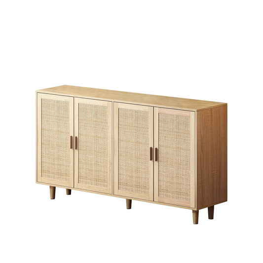 The Designer's Courtyard Collection | Beaumont Rattan Four-Door Sideboard Cabinet