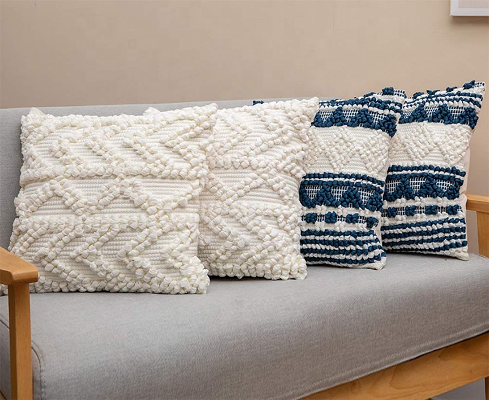 The Harbor Geo Woven Pillow — 18"