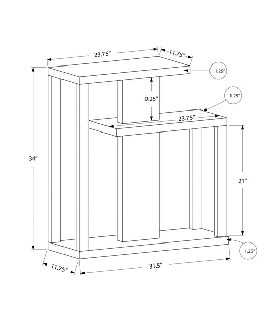 Accent Console Table For Entryway, Contemporary, Elegant Design