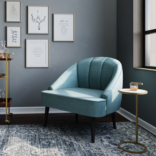 Brook - C Side Table - White / Gold