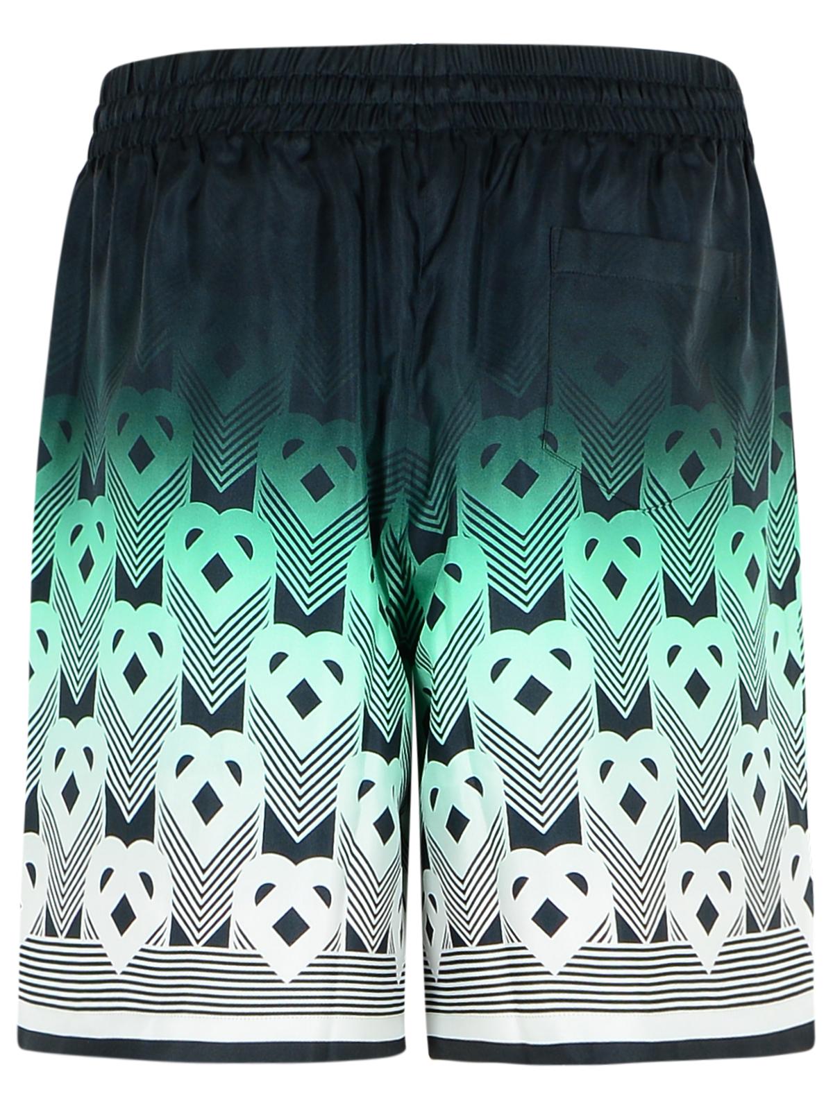 Casablanca Green Silk Bermuda Shorts Men