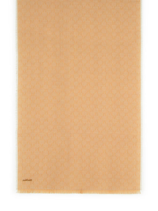 Max Mara 'Magico' Camel Virgin Wool Scarf Women