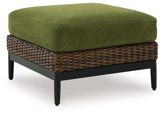 The Horizon Garden Woven Ottoman