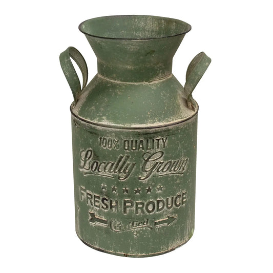 The Meadow Green Milk Can Vase