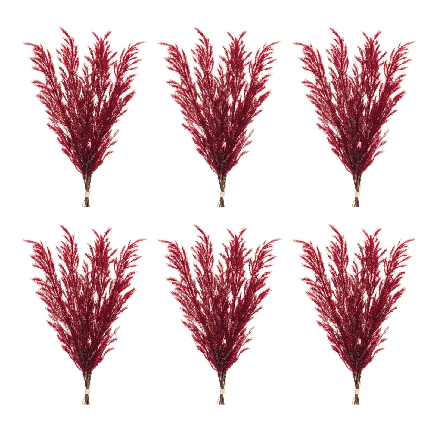 Burgandy Plume Bundle (Set of 6)