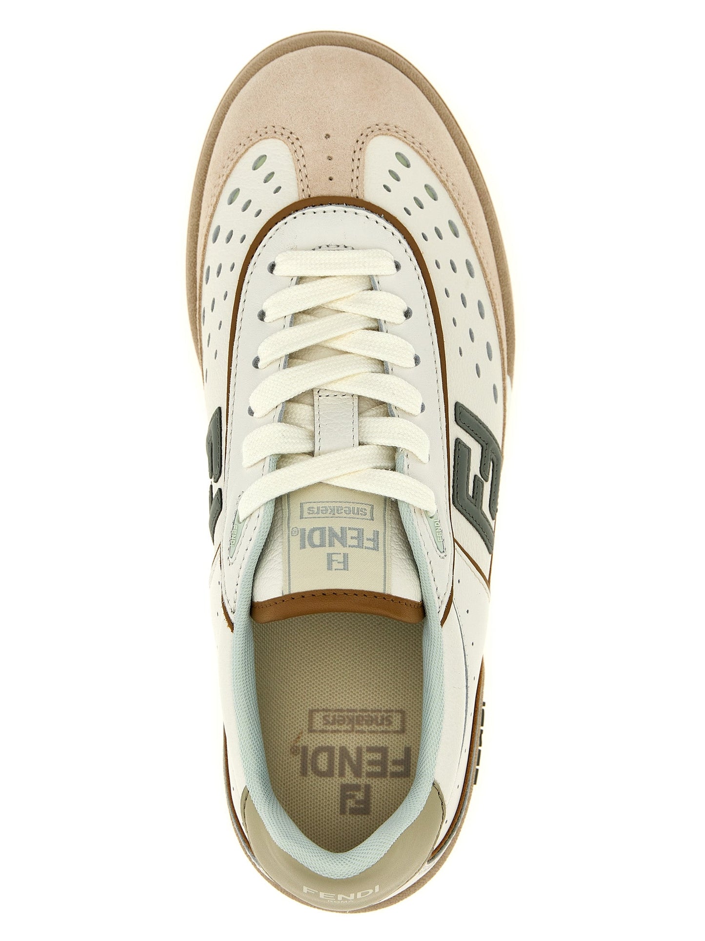 Women’s Fendi Match Lace-Up Sneakers