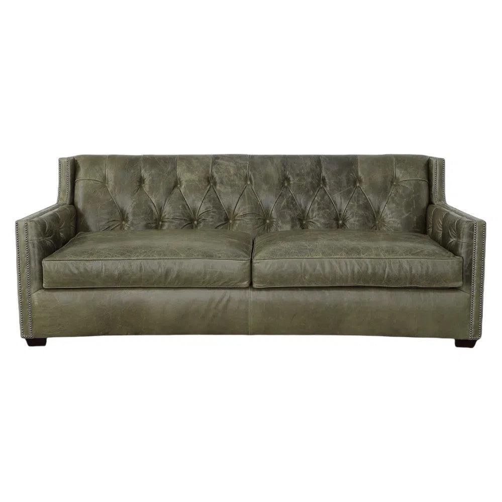 Leather Sofa - 90 Henry Grain Leather Couch
