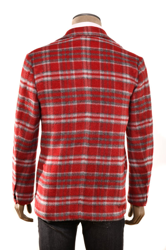 Sartorio Plaid Alpaca-Wool Sport Jacket