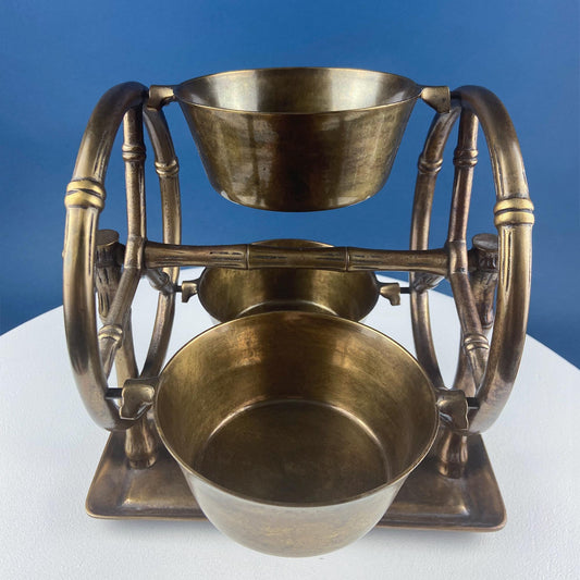 Antique Heavy Brass Ferris Wheel for Candy Nuts Condiments. Perfect for Kid or Adult Parties. Garden Bar Game Room Gatherings. Gift for Dad.