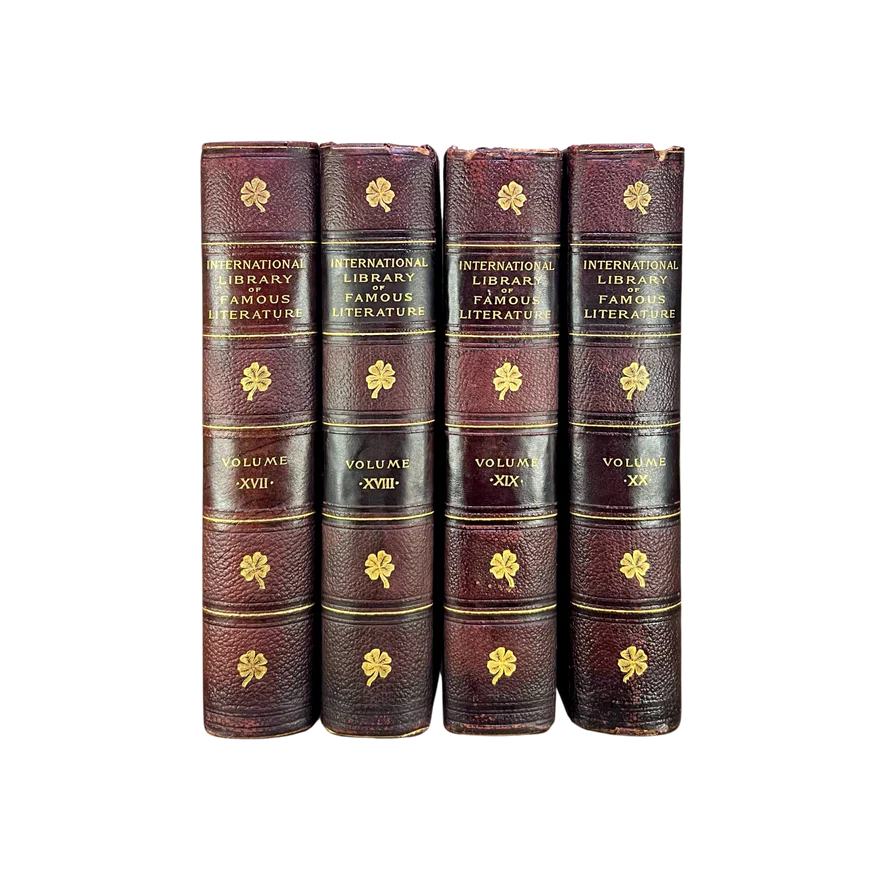 Leather Bound Antique Books: 1898 Int'l Library of Famous Literature (First Edition. 1 of 1000 copies - RARE)