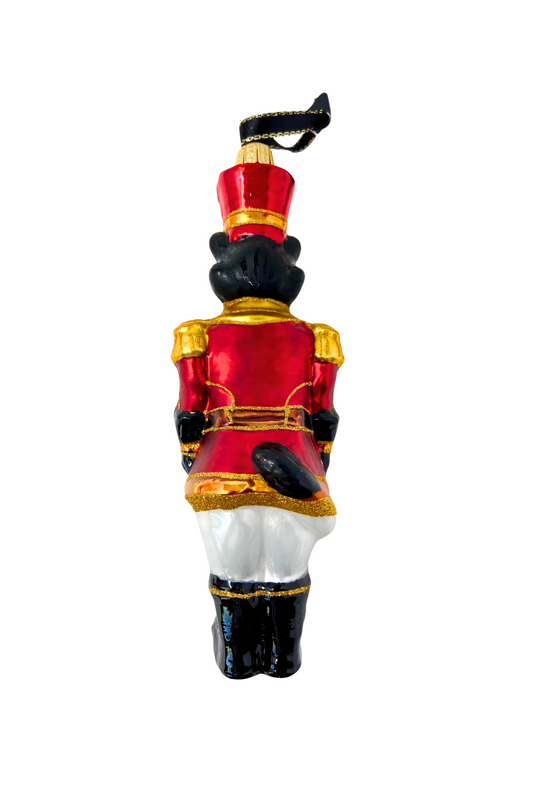 KRG Black Bear Body Polish Glass Ornament