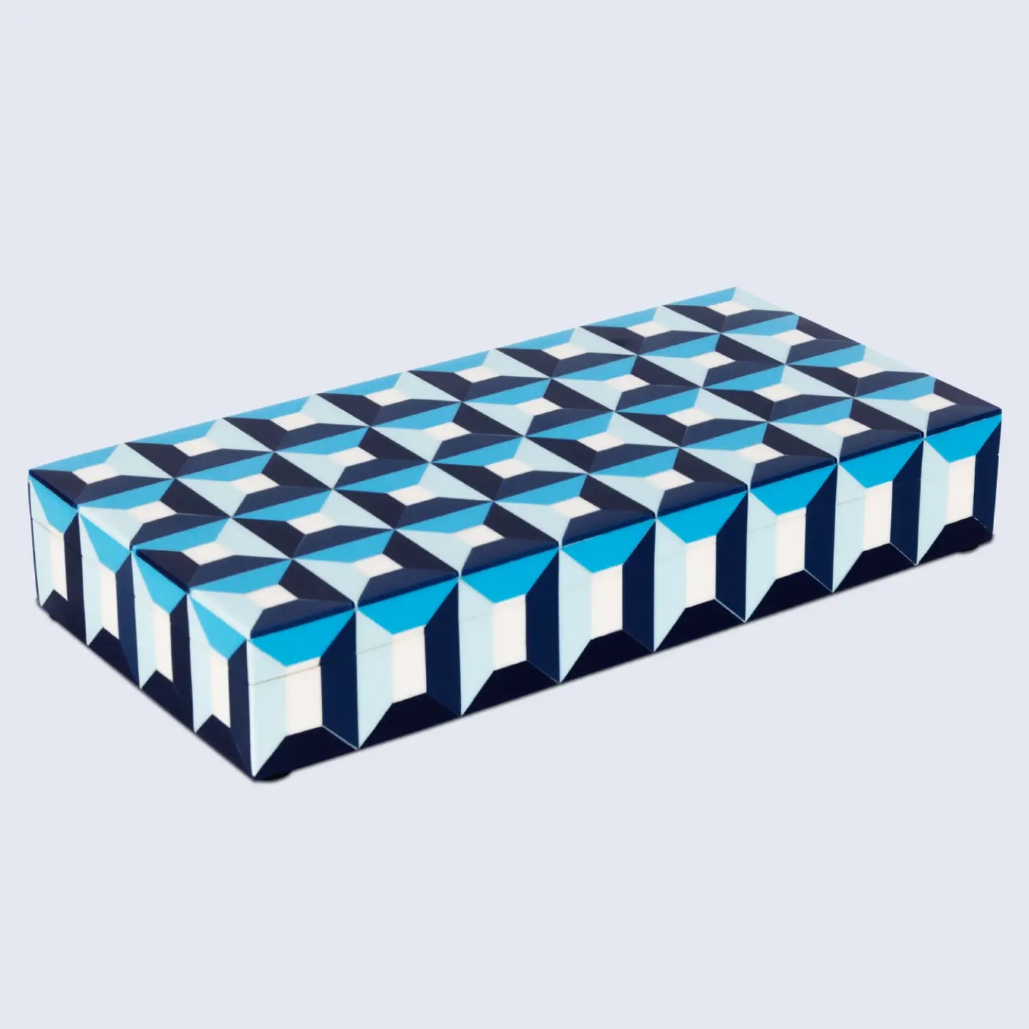 Blue Resin Inlay Decorative Storage Box – Patisserie Modern Collection