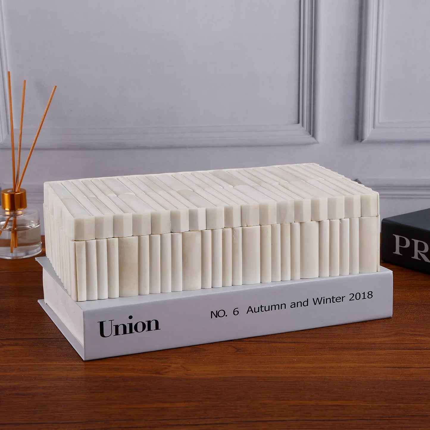 Decorative box Ivory stem Bone Inlay white available in 7 sizes