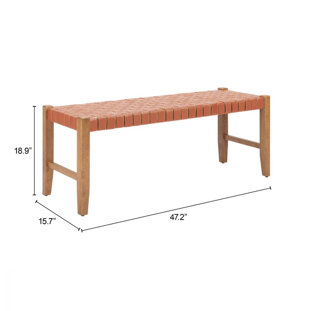 Bandani Leather Bedroom Bench