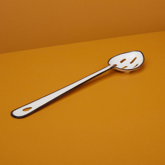 Harlow Slotted Spoon, White