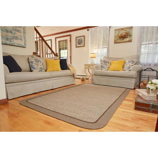Casual Comfort Braided Square Reversible Area Rugs