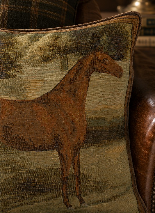 The Alezan Equestrian French Tapestry Cushion