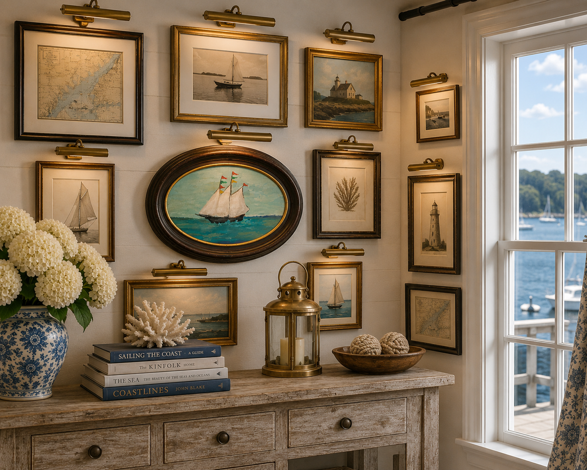 Dana Gibson Vintage Sailboat Wall Platter