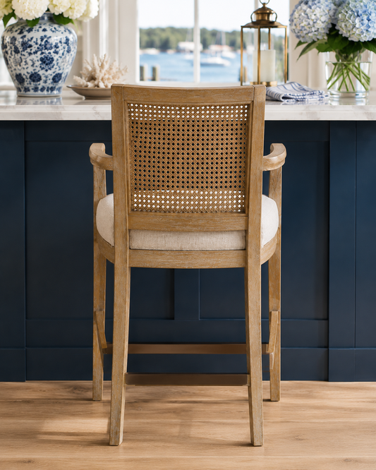 Ashbourne Cane Back Counter Stool