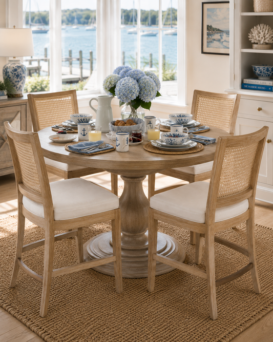 Ashford Cane Back Dining Chair with Cushioned Seat