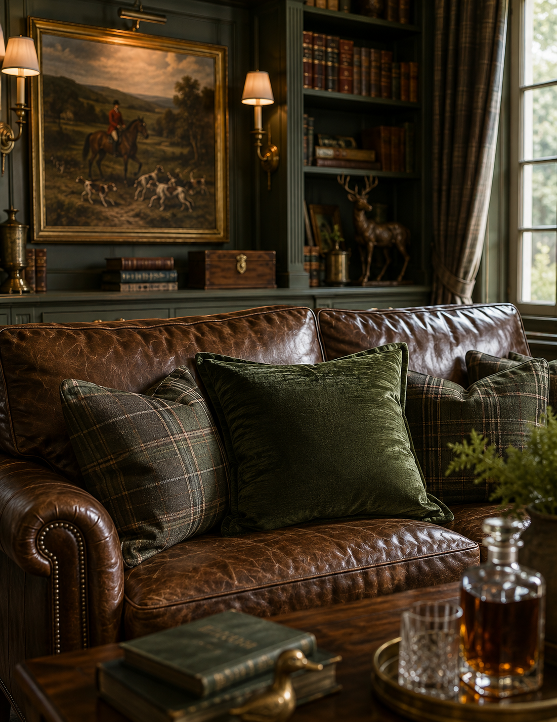 The Woodland Velvet Accent Pillow