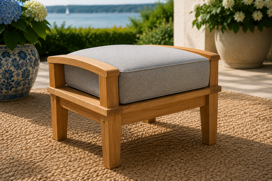 Seabrook Outdoor Teak Ottoman