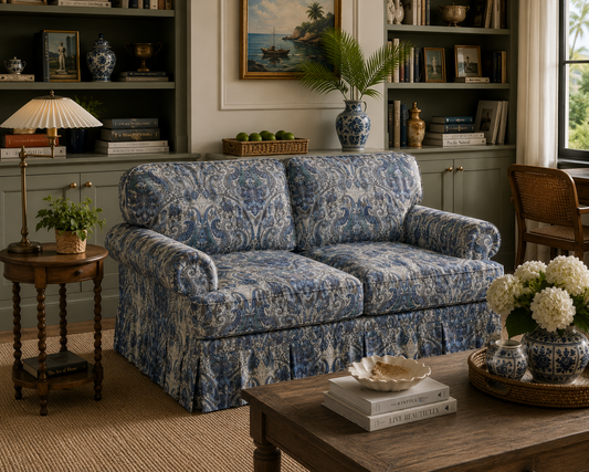 The Devon Slipcovered Rolled Arm Sofa