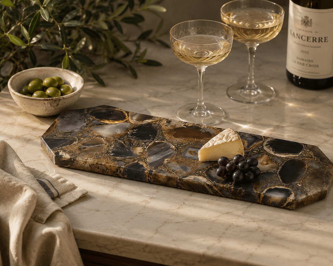 The Kensington Agate Serving Board