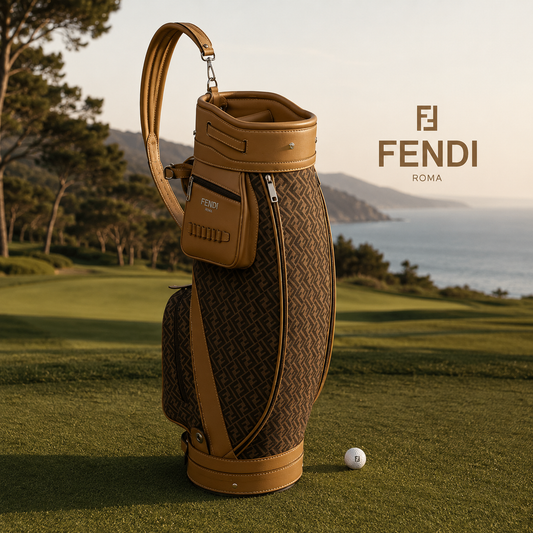 Fendi FF Monogram Luxury Golf Bag – Brown